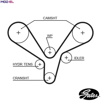 TIMING BELT 5636XS FOR HYUNDAI AZERA SANTA/FE/II GRANDEUR/IV KIA OPTIMA LOTZE - Image 1 of 4