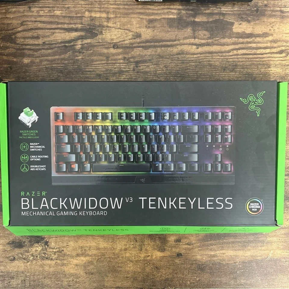 Razer BlackWidow V3 Tenkeyless Mechanical Keyboard Green Switch JP Used/Tested - Image 1 of 1