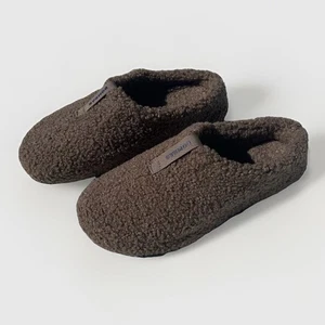 Bombas Slippers Womens 6 Sunday Sherpa Brown Fuzzy House Shoes Warm - Picture 1 of 6