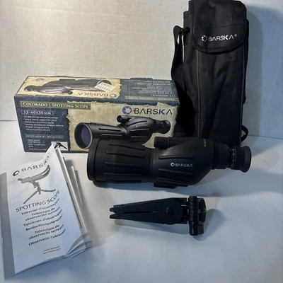 Mira telescópica recta Barska CO11500 15-40x 50 mm con estuche para trípode Foto 1 de 4