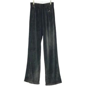 DIESEL P-martyn Bijou Logo Velvet Track Pants Grey S Used MESC-0 - Picture 1 of 5
