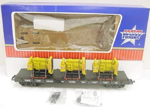 Trenes EE. UU. R17501 G D&RGW mampara vagón plano con 3 generadores carga LN/caja - Imagen 1 de 1