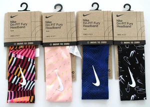Nike Dri-Fit Fury Headband 3.0 Set 4 Pack Youth All Over Print - Picture 1 of 3