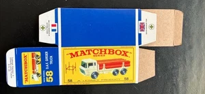 Matchbox #58 D.A.F Grider Truck ‘64-‘69 Type E Repro Box  - Picture 1 of 2