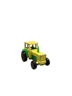 Majorette Diecast Green & Yellow Farm Tractor Made In France 1/65 #208 Vintage - Image 1 of 4