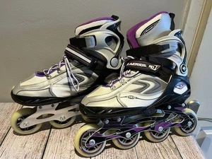 Roller Derby Aerio Q-80 Adult’s Inline Skates UK 9 Black Purple 80mm ABEC-9 - Bild 1 von 18