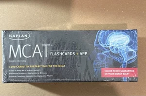 New 3rd Edition Kaplan MCAT Flashcards + App - Picture 1 of 3
