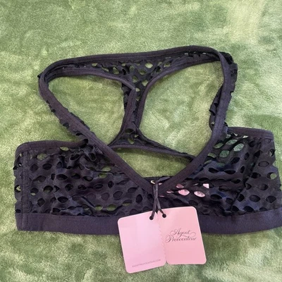 Agent Provocateur Riho Black Fishnet Bra AP2 Small NWT *SALE* - Image 1 of 4