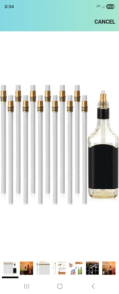 Transform Your Space: 16-Piece Luxury Wine Bottle Torch Kit with Fiberglass W... - Image 1 of 4