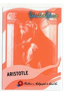 Autógrafos históricos HA 2025 diseño de Aristóteles de antaño 2 rojo #78/50 - Imagen 1 de 1