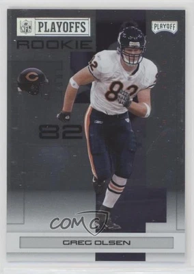 2007 Playoff NFL Playoffs Silver Metalized /249 Greg Olsen #114 Rookie RC - Image 1 of 2