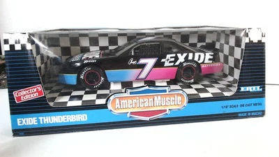 Geoff Bodine 1995 Exide Batteries Nascar 1/18 Diecast ERTL American Muscle #7  - Image 1 of 4
