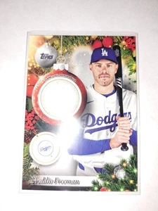 2025 Topps Holiday Freddie Freeman #PR-FF Game Used Mem Los Angeles Dodgers 🚨 - Bild 1 von 3
