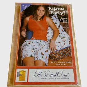 Steppschrank Pyjama Party Boxershorts & Kissenbezug Schnittmuster 2004 Neu  - Bild 1 von 2