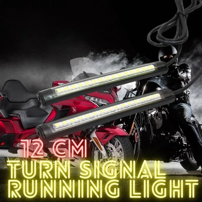 12cm Waterproof LED Turn Signal & Running Light Strips–For Honda CBR, Gold Wing - Image 1 of 4