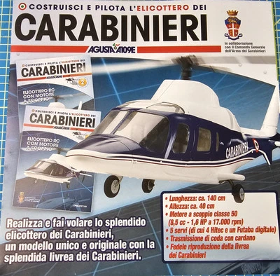 Agusta A109E Carabinieri 50er Nitro Heli Bausatz mit Rumpf von Deagostini, RARE - Bild 1 von 4