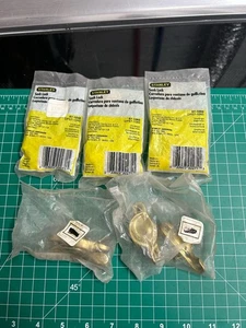 NOS 5er-Pack Lot Stanley Hardware 57-1060 hell Messing Fenster Sicherheit Flügel Schloss - Bild 1 von 6
