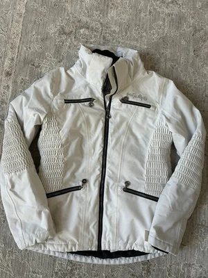 Planet Earth Snowboarding Coat Womens PS White Ski Winter Outdoor Jacket no hood - Image 1 of 4