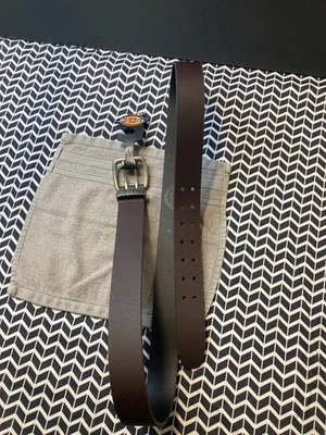 Dickies Men's Regular Leather Double Prong Brown Belt 2x waist 46-48 - Image 1 of 4