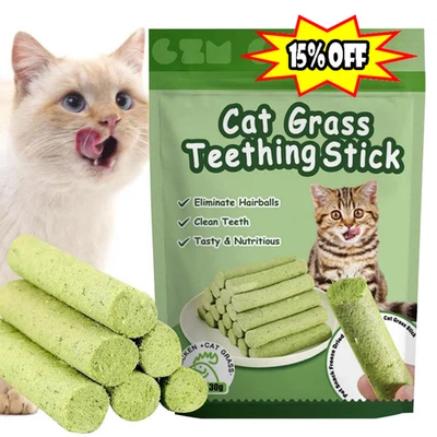  6Pcs Cat Grass Teeth Grinding Stick Pet Snacks Hairball Cleaning|♈ - Image 1 of 4