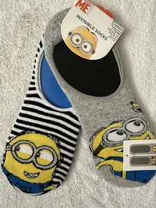 Primark Mujer Despicable Me Minions 2 Pares Calcetines Invisibles Reino Unido 4-8 Nuevo Con Etiquetas - Imagen 1 de 3