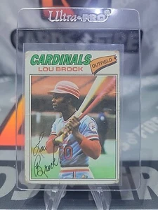 1977 Topps #355 Lou Brock CARDINALS - Picture 1 of 2