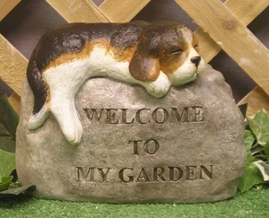 1456 Welcome Sleepy Baby Welpe Hund Latex Fiberglas Produktion Form Beton - Bild 1 von 2