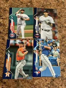 2020 Topps Update Royal Blue lot (4) Christian Yelich Shaw Peacock Chacin - Picture 1 of 1
