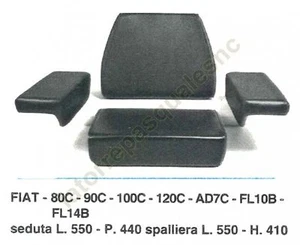 IMBOTTITURA SEDILE PER TRATTORE FIAT 80C-100C-120C-90C-FL14B-FL10B ECC. (9ACO) - Foto 1 di 1