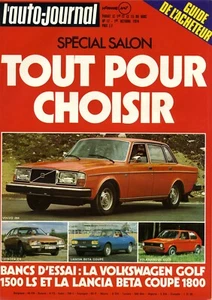 L'AUTO JOURNAL Nr. 17 01.10.1974 VW Golf 1500LS LANCIA BETA Coupe 1500 GP ITALIEN  - Bild 1 von 1
