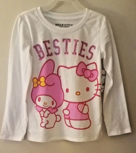 NEW Hello Kitty And Friends "BESTIES" Girls Long Sleeve Shirt Sizes XS (4-5) - Picture 1 of 5