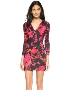 DIANE VON FURSTENBERG Reina Floral Daze Sheath Dress Silk Jersey $348 Size 0 - Picture 1 of 7