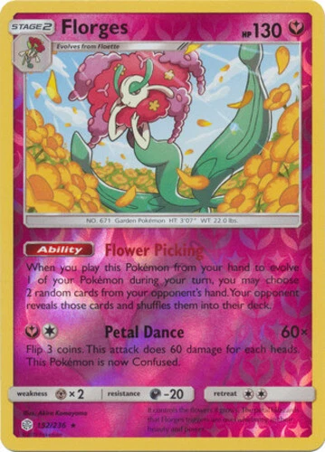 Florges - 152/236 - Reverse Holo x1 - NM-Mint - SM Cosmic Eclipse - Image 1 of 1