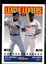 1997 Collector's Choice #56 Tony Gwynn / Alex Rodriguez LL Excellent