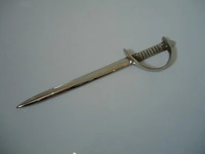 Silver Sword Letter Opener Paper Cutter A Very Nice Gift Dad Army Royal Navy - Picture 1 of 4