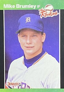 1989 Donruss The Rookies #39 Mike Brumley Detroit Tigers Baseball Card