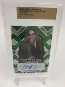 MARK BOONE JUNIOR AUTO Card Leaf Pop Century RARE 1 of 1 Green SONS OF ANARCHY - Picture 1 of 9