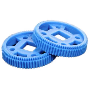 Plastic Blue MXL Gears 64 Teeth Cog Wheels Square Hole RC Track Robot Model Gear - Image 1 of 4