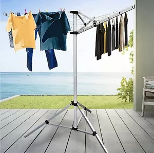 4 Arm 18M Portable Aluminium MULTI HANGER FREE STANDING Rotary Airer - Picture 1 of 6