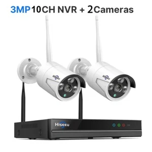 SANNCE 3MP Zwei-Wege Audio Wireless CCTV System WiFi IP Kamera 5MP 10CH Video NVR - Bild 1 von 16
