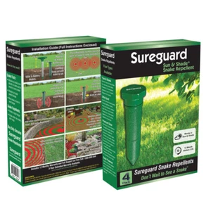 4 Pack SUREGUARD™ Snake Repeller Pulse Vibration Repel Repellent Pest Control - Picture 1 of 4