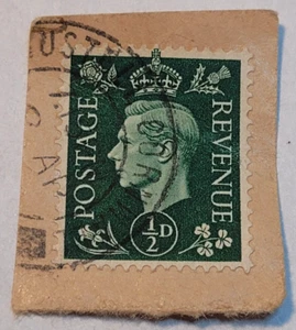 CANADA Postage ~ King George VI ~ Green ½₵ Stamp ~ Cancelled/Posted ~ c.1937 -12 - Picture 1 of 6