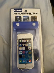 DryPro Water Resistant Clear Pouch for iPhones/Smartphones & MP3 Players - NIP - Zdjęcie 1 z 5