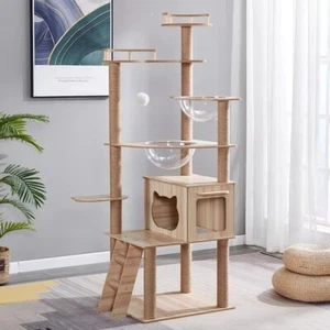Cat Tree Sisal Rope Cat Tower With Scratching Post - Picture 1 of 12