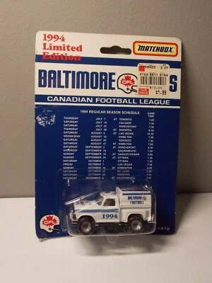 1994 Limited Edition Matchbox Baltimore Stallions Colts Collectible Truck - Image 1 of 4
