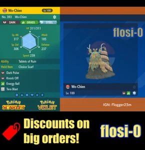 6IV Wo-Chien Pokémon Scarlatto e Viola - Foto 1 di 1
