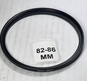 82-86mm Metal Step Up Adapter Ring 82mm Lens to 86mm Filter Converter E-82-E-86 - Picture 1 of 5