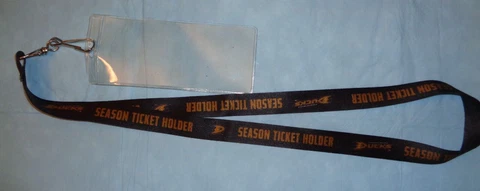 1 NHL Anaheim Ducks Vintage / Early? Season Ticket Holder Lanyard / Holder Cover