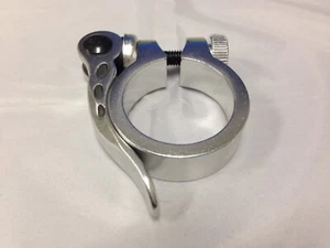 New KALLOY Alloy Bicycle Seat Post Clamp w/Quick Release Silver - Picture 1 of 1