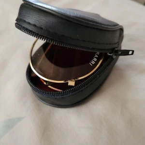 VINTAGE 1970s FOLDABLE FERRARI AVIATOR OR DRIVING SUNGLASSES IN ORIGINAL CASE - Picture 1 of 18